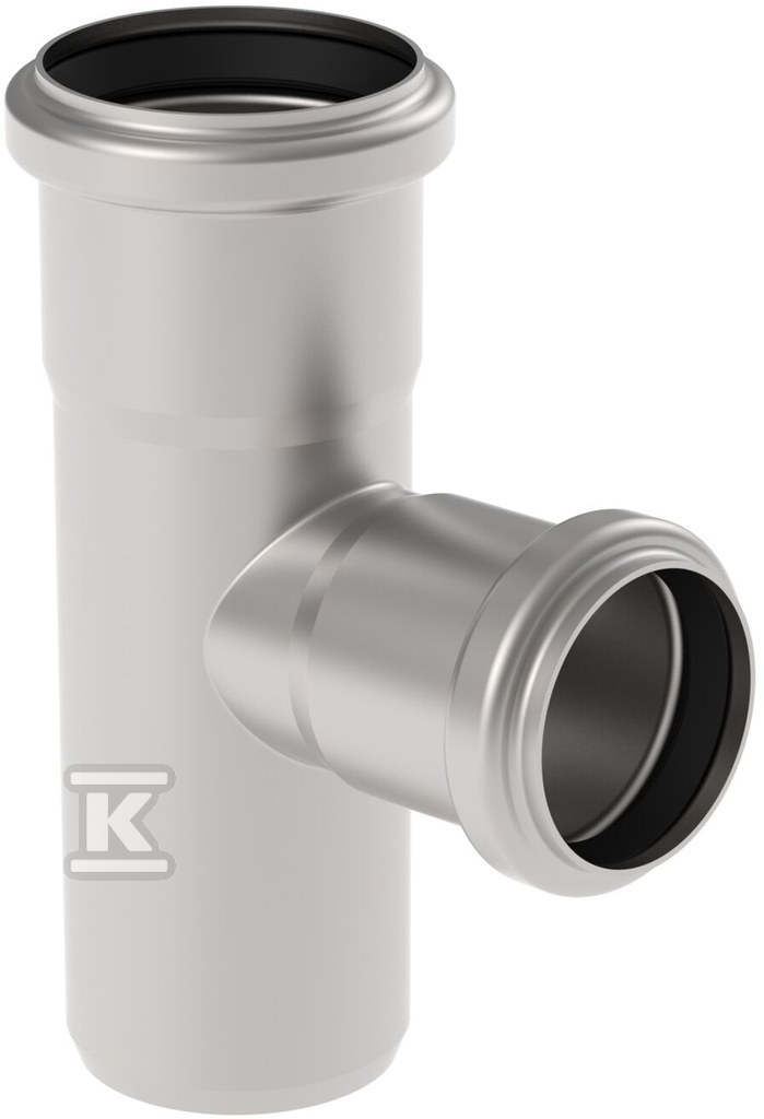 Trójnik nierdzewny 82x82/87.5, - 830.082.082 S